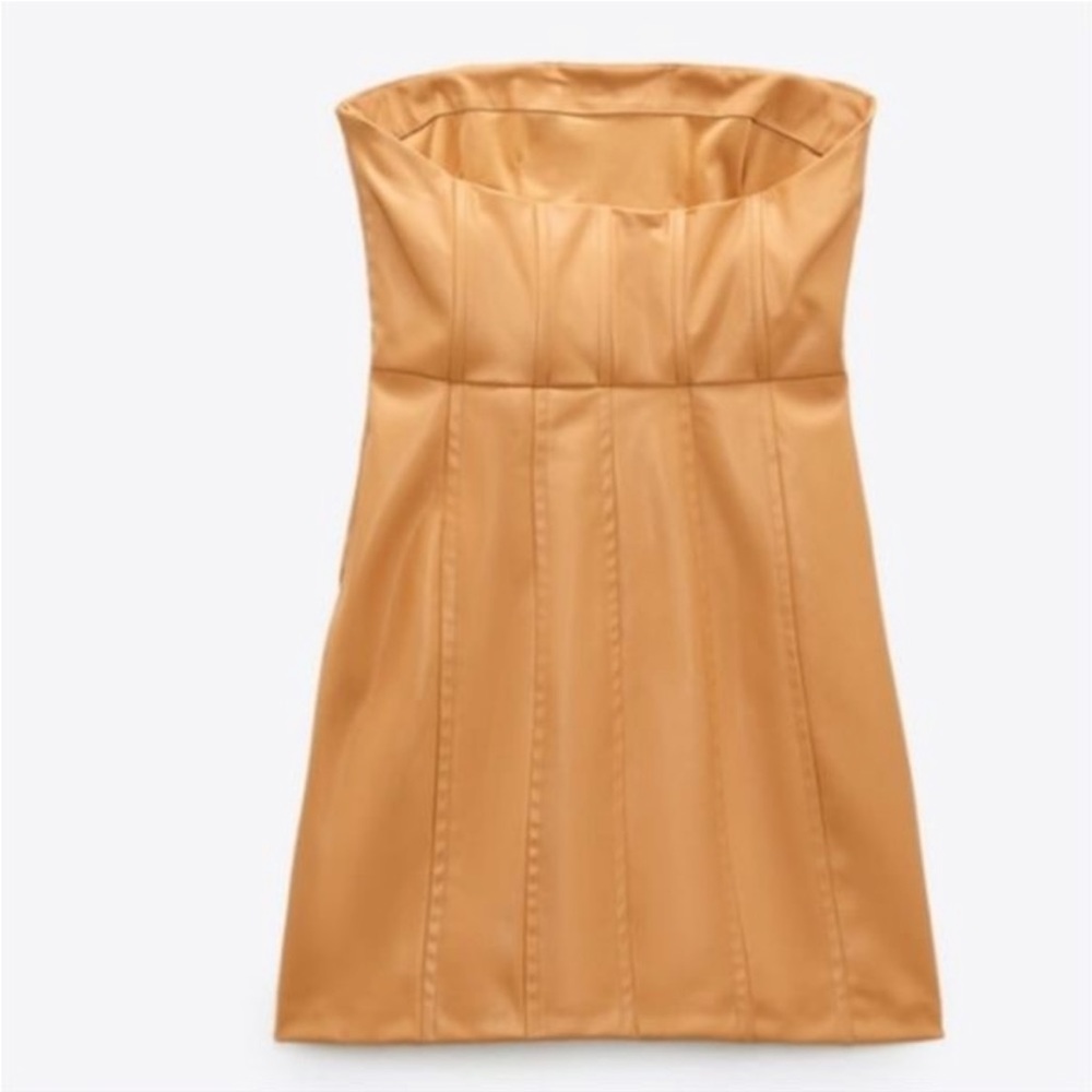 Zara Tan Mini Dress - Picture 4 of 4